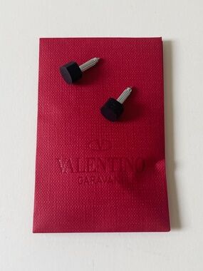 Valentino ~ Set of 2 Heel Tips Repair Replacement ~ Black